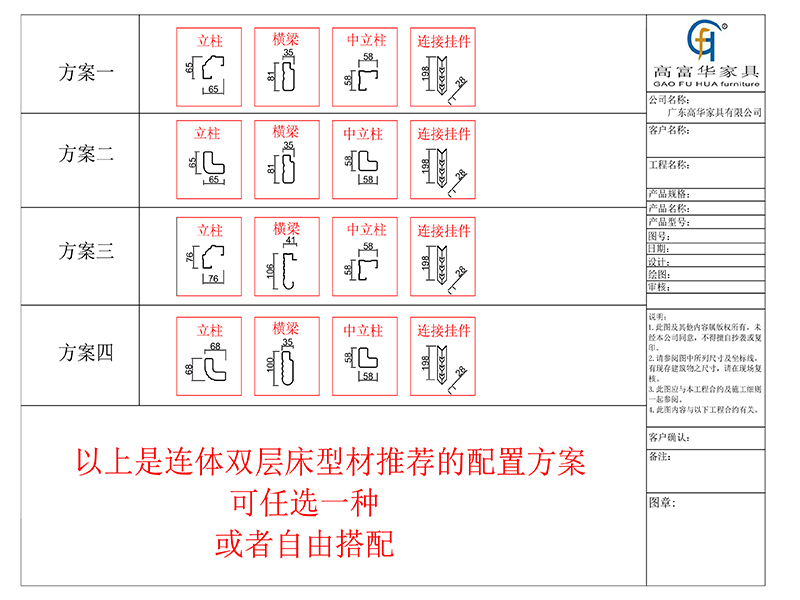 三連體中梯公寓床型材方案